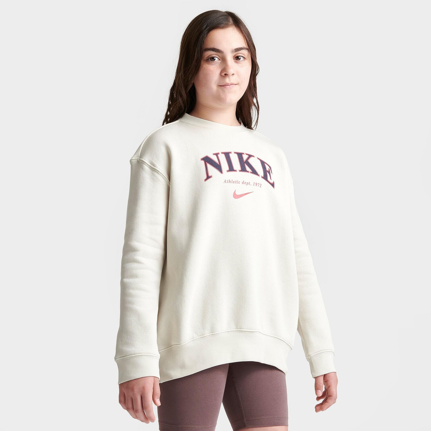 

Толстовка большого размера Nike Sportswear для девочек, бежевый