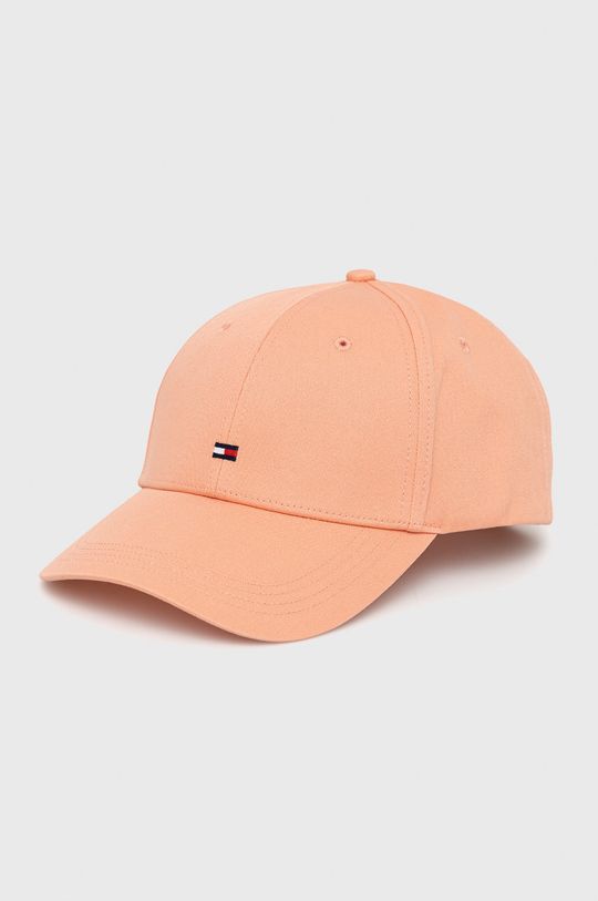 Хлопчатобумажная шапка Tommy Hilfiger, оранжевый