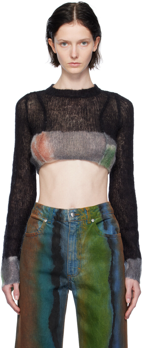 

Серый композиционный свитер Eckhaus Latta