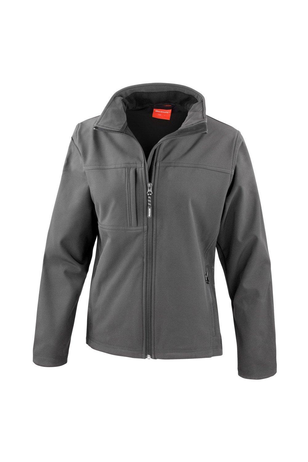 3-слойная куртка Softshell Premium (водонепроницаемая, ветрозащитная и дышащая) Result, серый