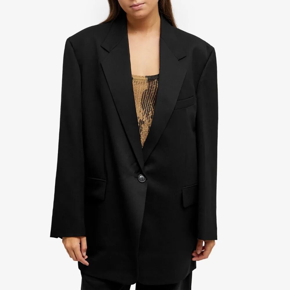 цена Low Classic Шерстяной пиджак оверсайз, черный