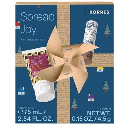 

Spread Joy Winter Essentials Питательный крем для рук и бальзам для губ, Korres