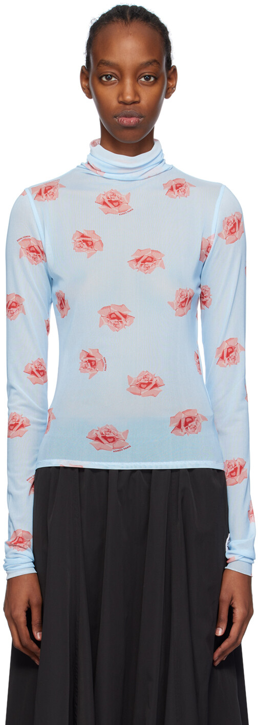 

Синяя водолазка Paris Rose Rose Kenzo