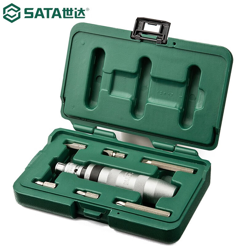 SATA Tools, набор ударных отверток, 8 предметов. Набор ударных отверток, 09602 (09602) Набор ударных отверток, 8 предметов.