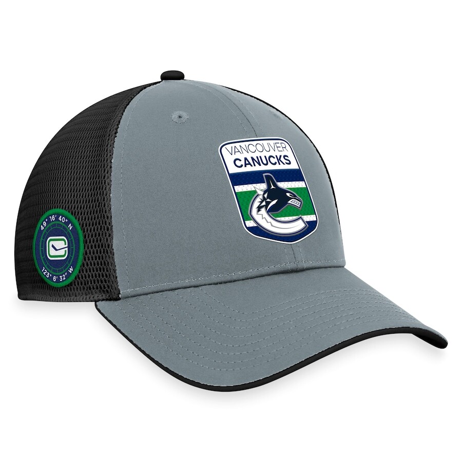 

Бейсболка Fanatics Branded Vancouver Canucks, серый