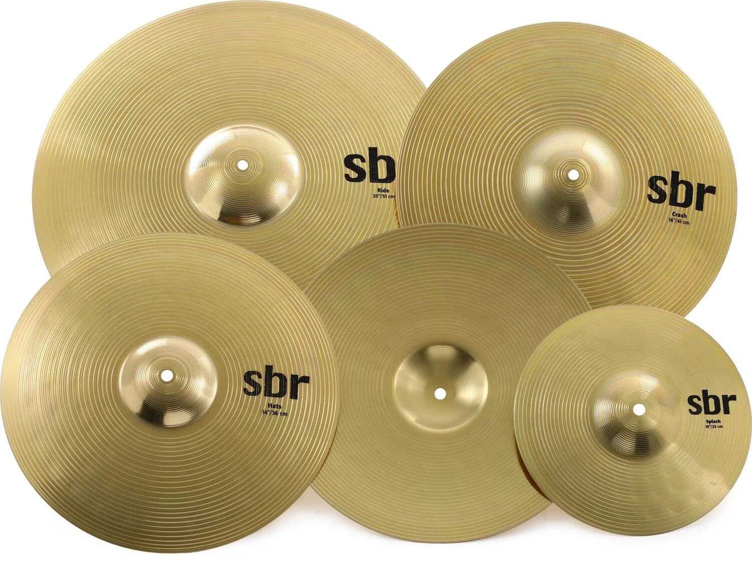 

Набор тарелок Sabian SBR Performance — 14/16/20 дюймов — со свободным 10-дюймовым брызгом