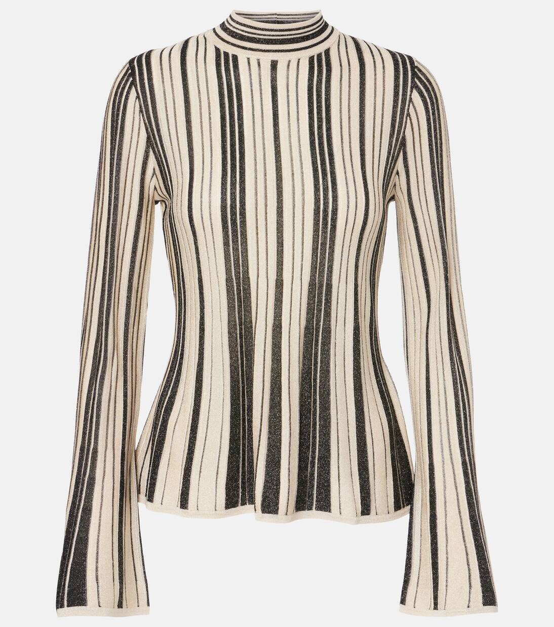 

Полосатый топ Zimmermann, цвет black/gold