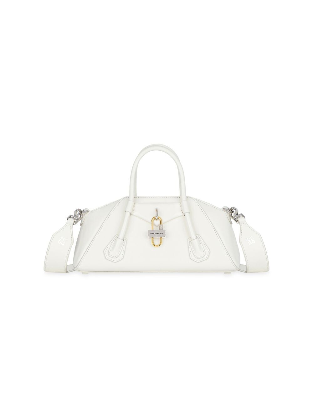 

Мини-сумка Antigona из эластичной кожи Givenchy, слоновая кость