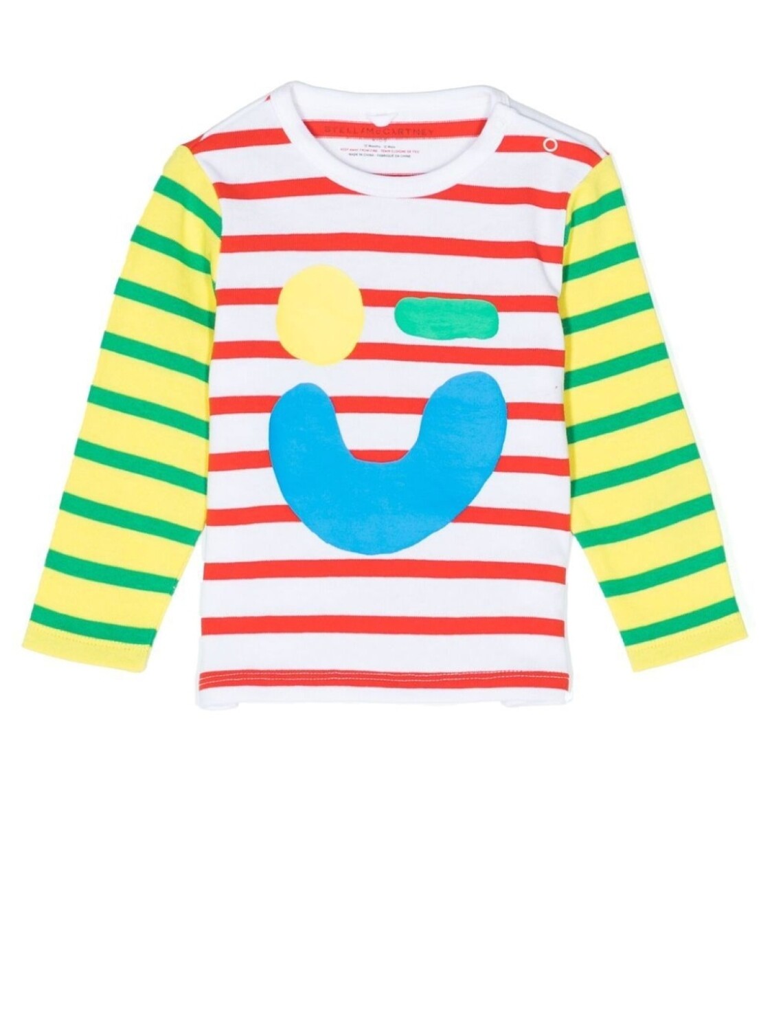

Stella McCartney Kids полосатый топ с длинными рукавами, мультиколор
