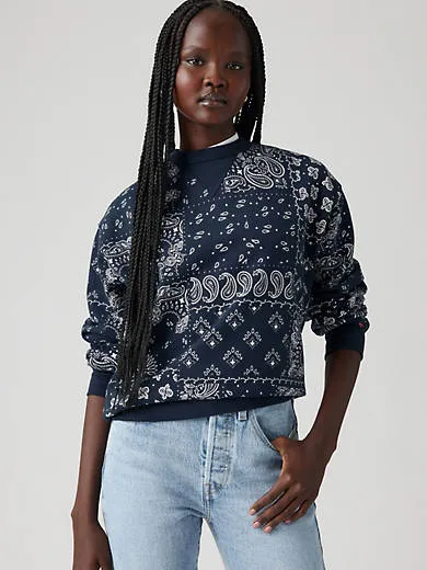 

Толстовка Heritage с круглым вырезом Levi's, синий