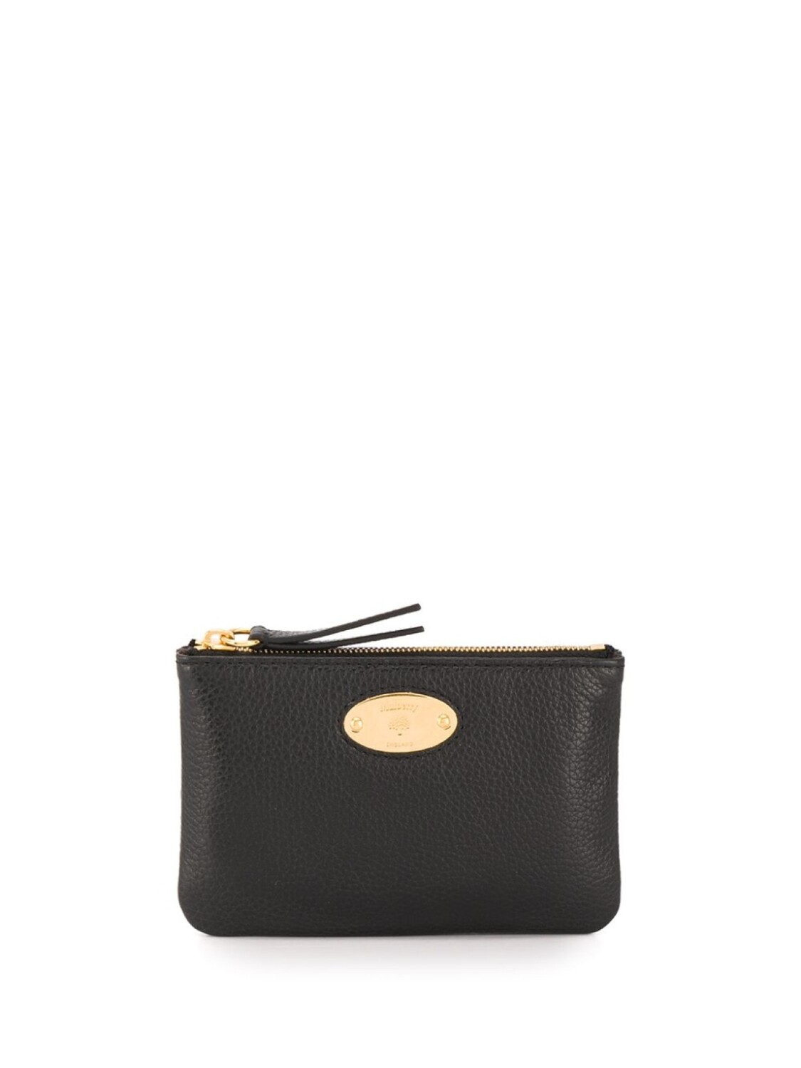 

Кошелек для монет с металлическим логотипом Mulberry, черный