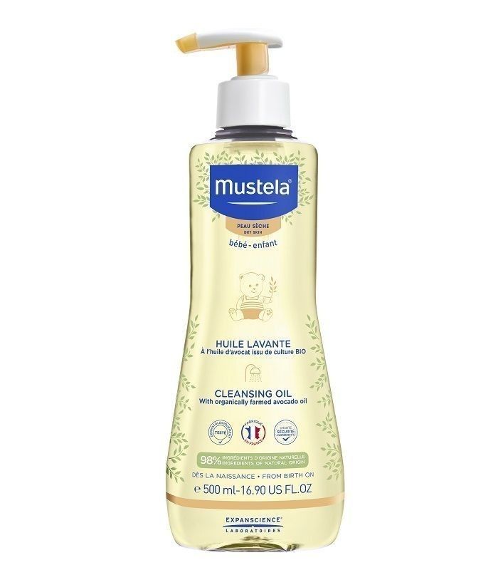 Mustela Bebe моющее масло для детей, 500 ml mustela dermo cleansing saç ve vücut şampuan 500 ml