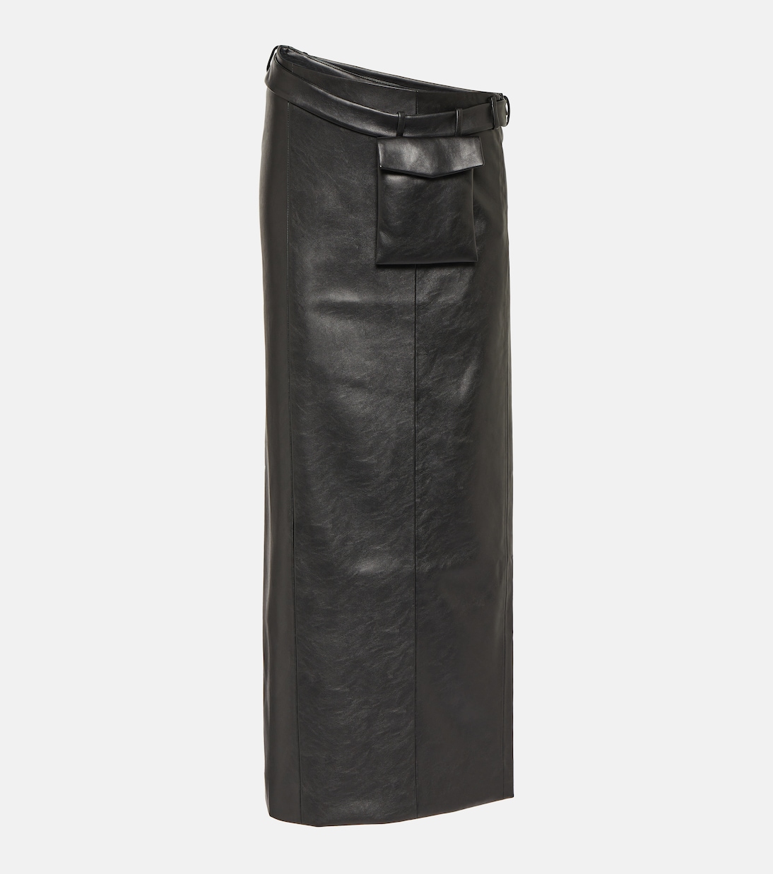 Юбка миди atyri с покрытием Aya Muse, черный aya muse musa текстурированная мини юбка