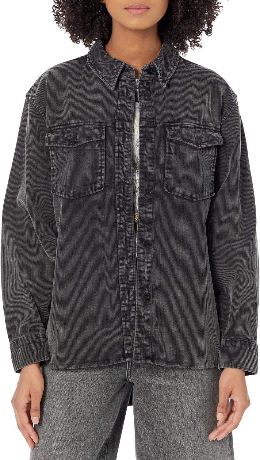 

Рубашка Фиби AllSaints, цвет Washed Black