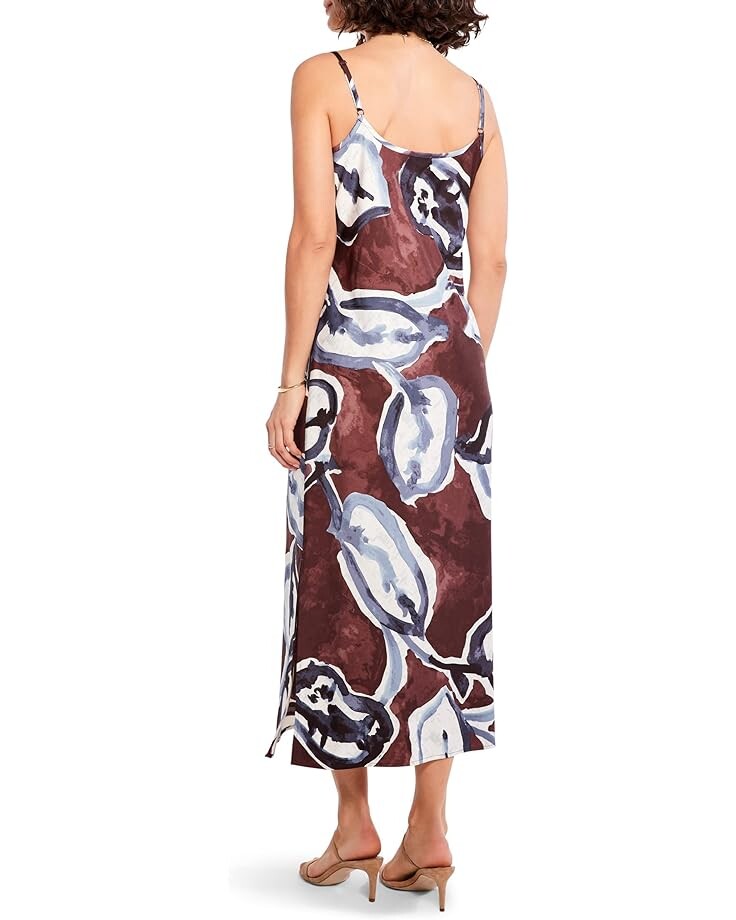 

Платье NIC+ZOE Watercolor Vines Slip Dress, цвет Brown Multi