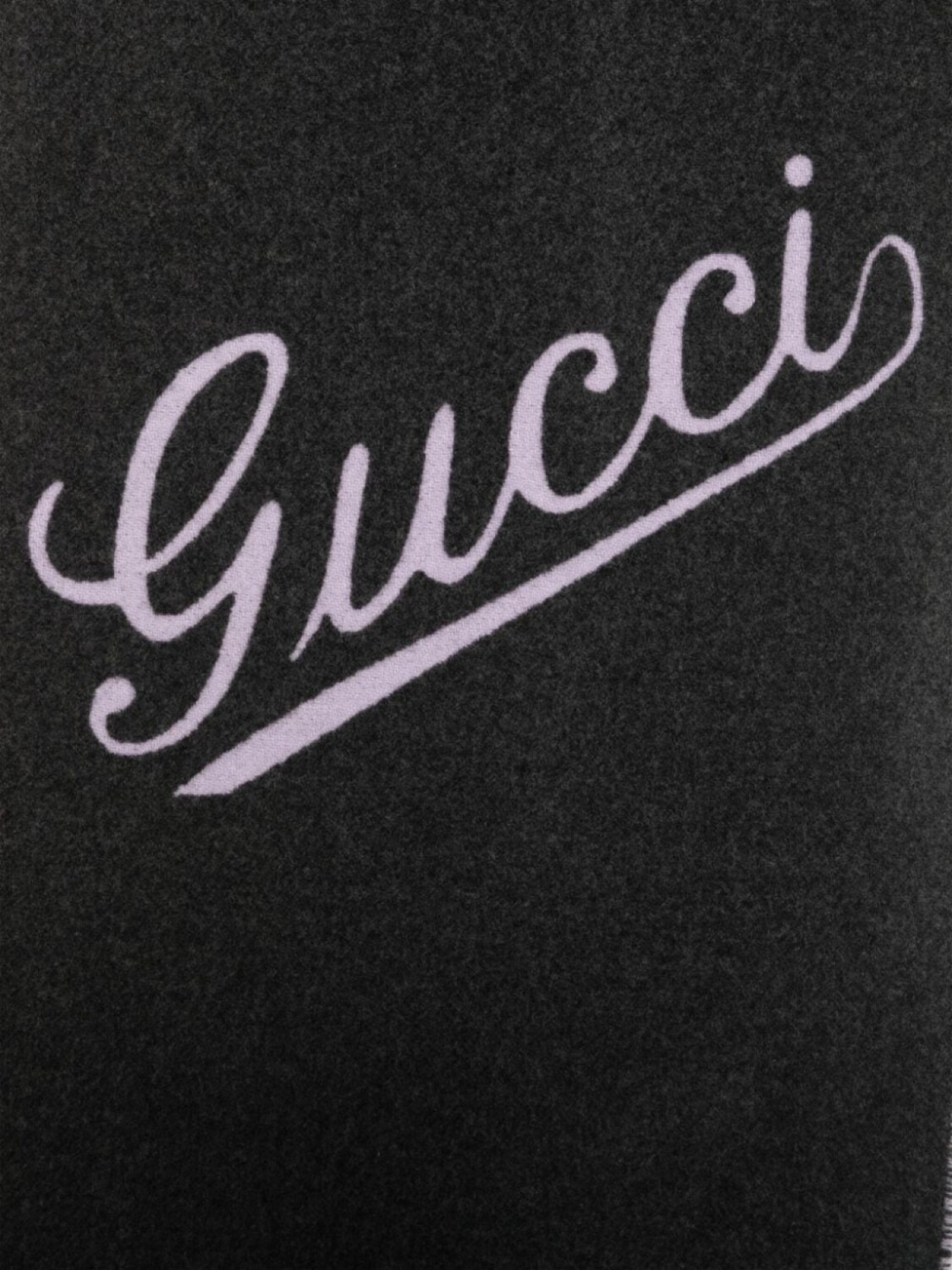 

Шарф с логотипом Gucci и интарсией, серый