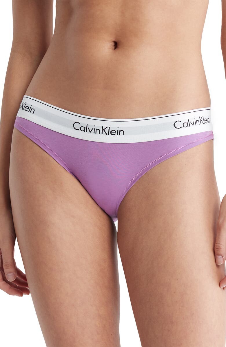 

Современное хлопковое бикини CALVIN KLEIN, Коричневый