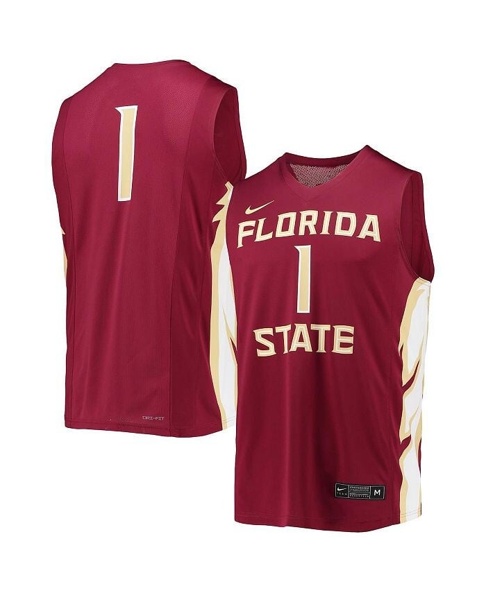 

Мужская реплика баскетбольной майки #1 Garnet State Seminoles Team Seminoles Team Nike, красный