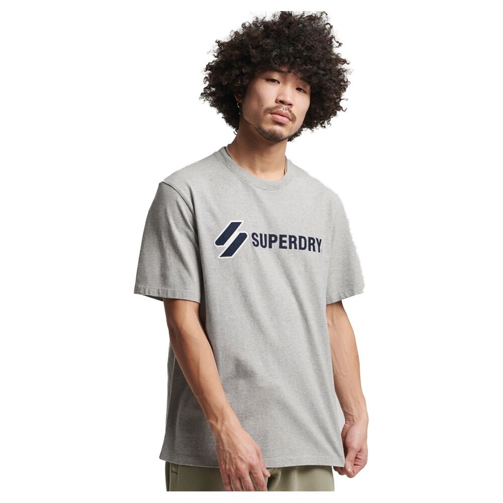 Футболка Superdry Code Sl Applique, серый