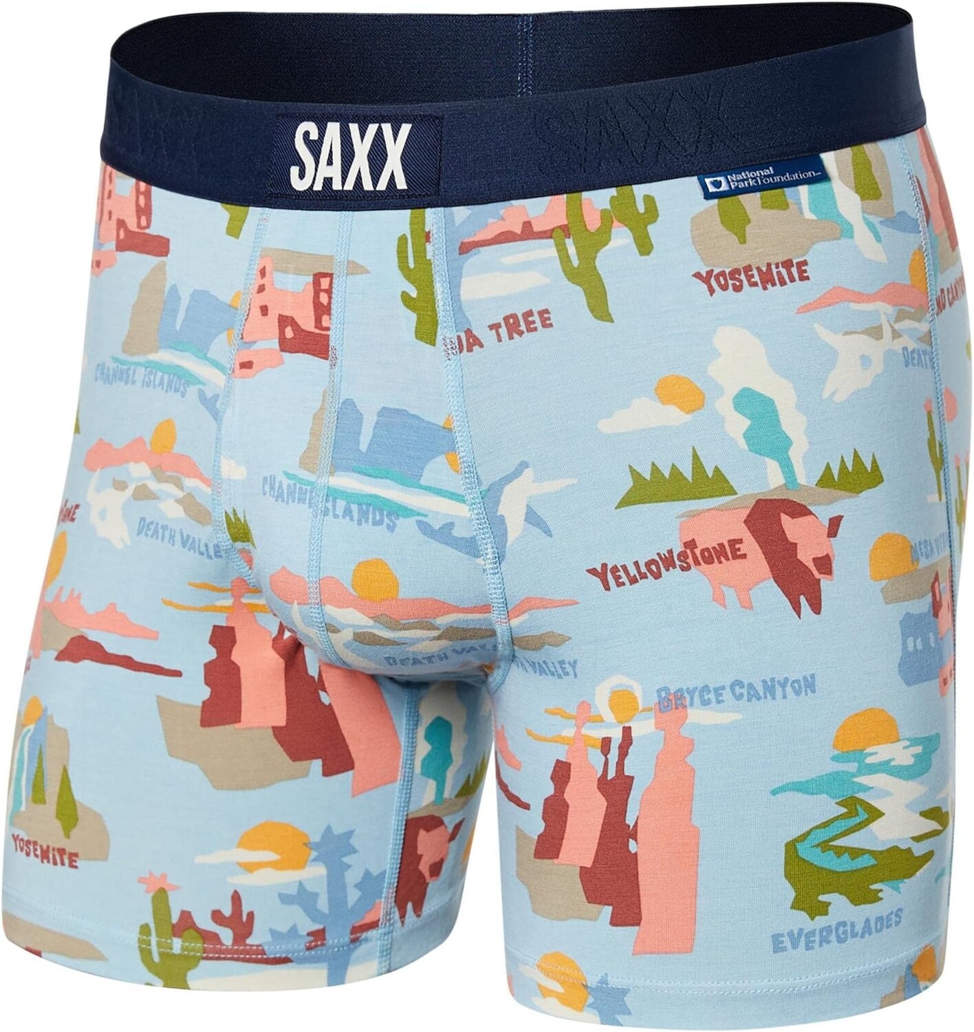 

Ультрабоксер-бриф для полетов SAXX UNDERWEAR, цвет Park Tour Guide/Blue