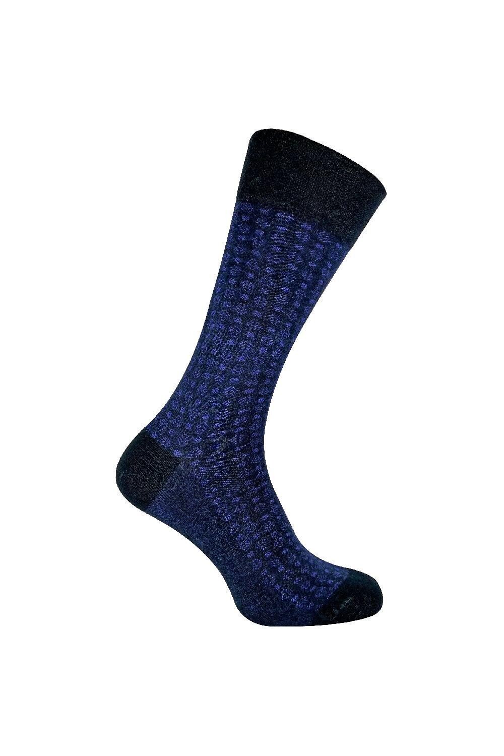 

Дышащие деловые носки с бамбуковым узором Sock Snob, синий