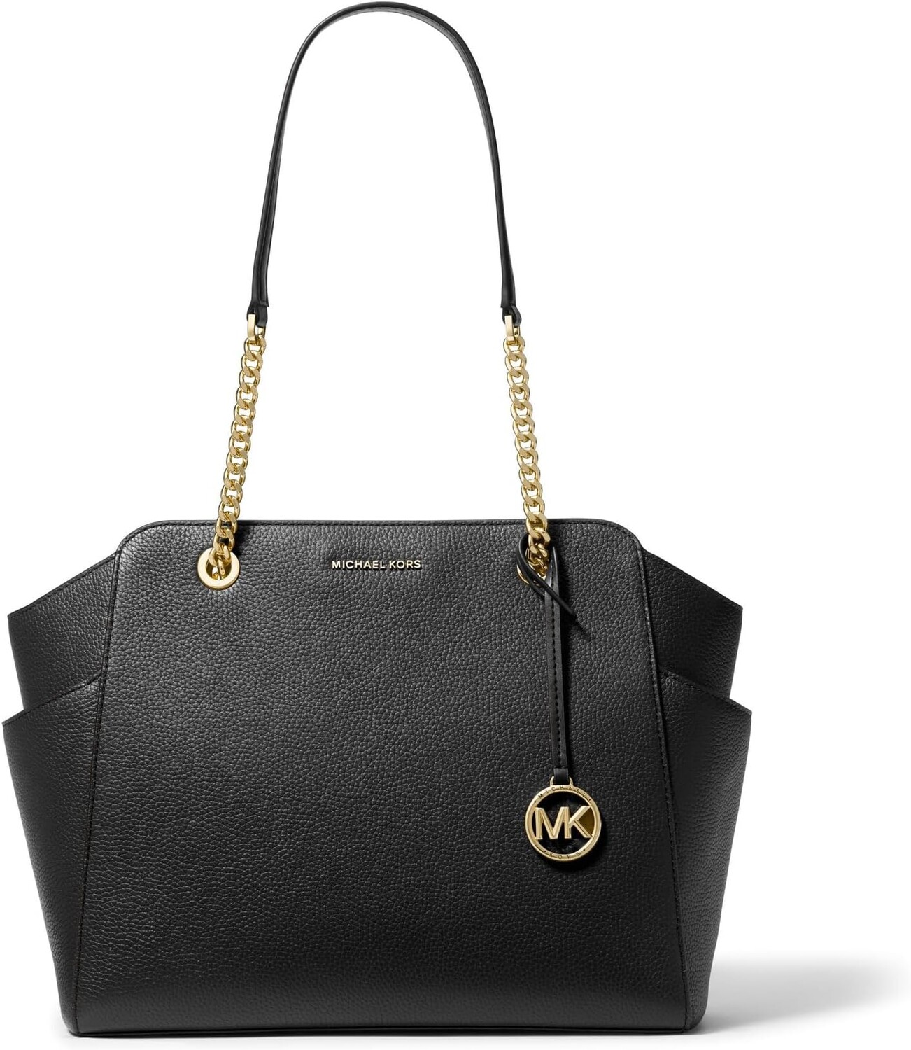 

Большая сумка-тоут Jacquelyn на цепочке с молнией сверху MICHAEL Michael Kors, черный