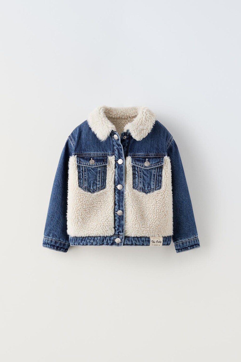 

Джинсовая куртка из искусственной дучи минни маус disney ZARA, синий