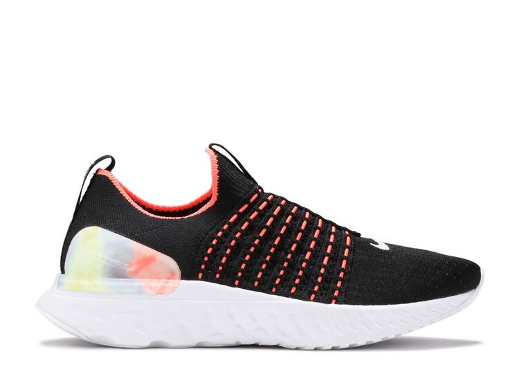 

Кроссовки Nike WMNS REACT PHANTOM RUN FLYKNIT 2 'BLACK BRIGHT MANGO', черный