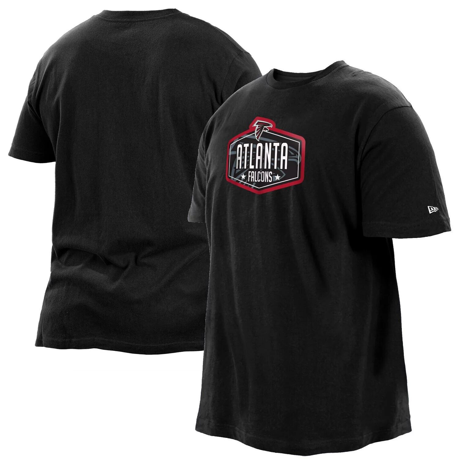 

Мужская черная футболка Atlanta Falcons 2021 NFL Draft Big & Tall Hook New Era