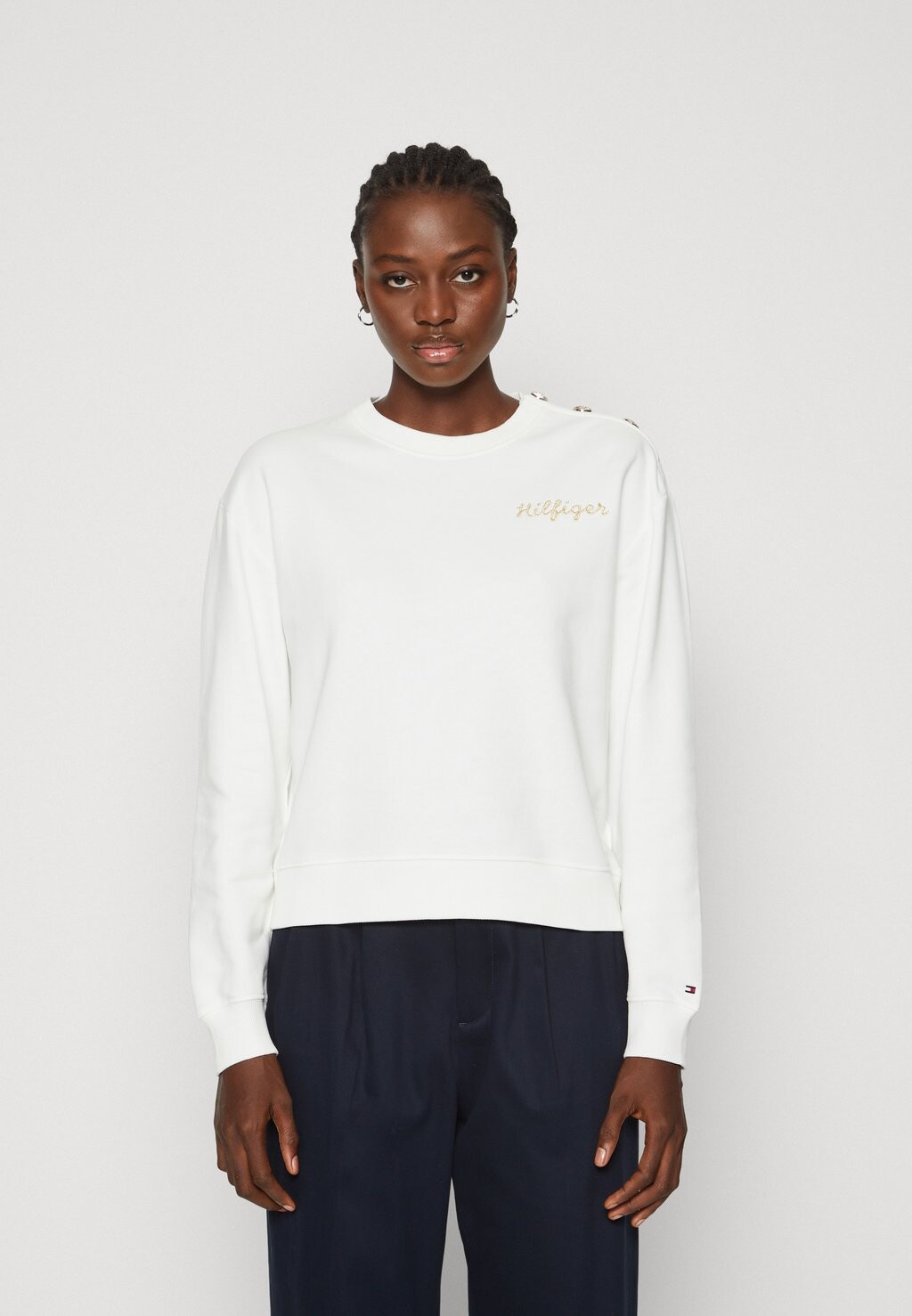 

Толстовка BUTTON Tommy Hilfiger, цвет ecru