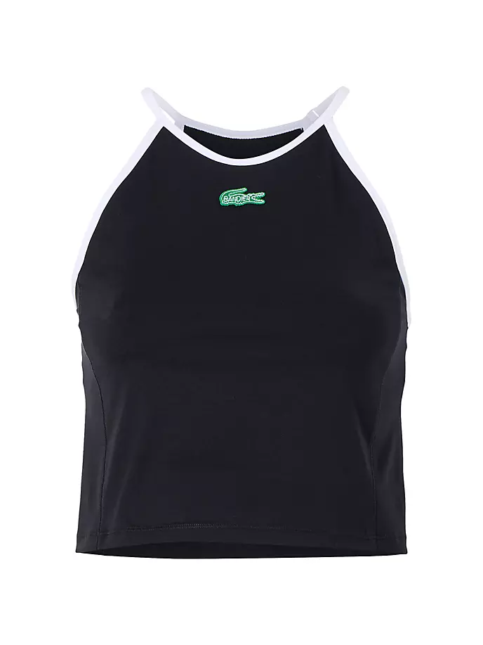 

Майка с лямкой на шее Lacoste X Bandier, черный