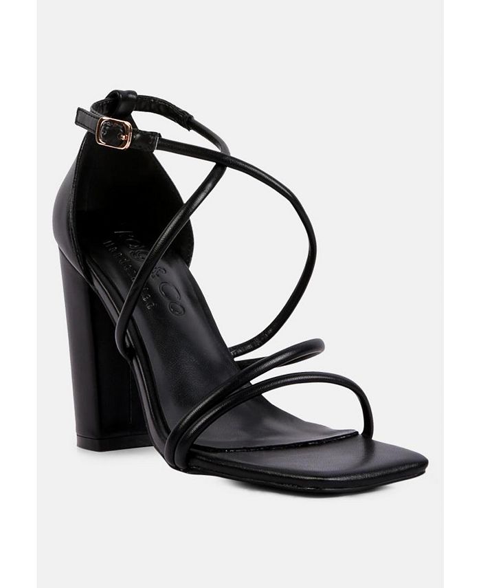 Женские классические босоножки на высоком каблуке Rag & Co, черный цена и фото