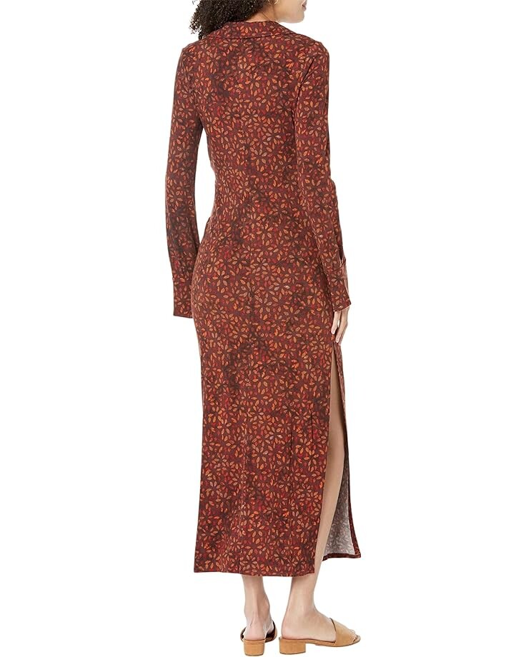 

Платье Free People Shayla Wrap Midi, цвет Chocolate Combo