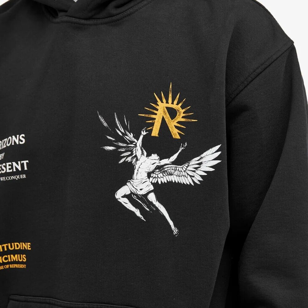 

Represent Толстовка с изображением Икара, черный