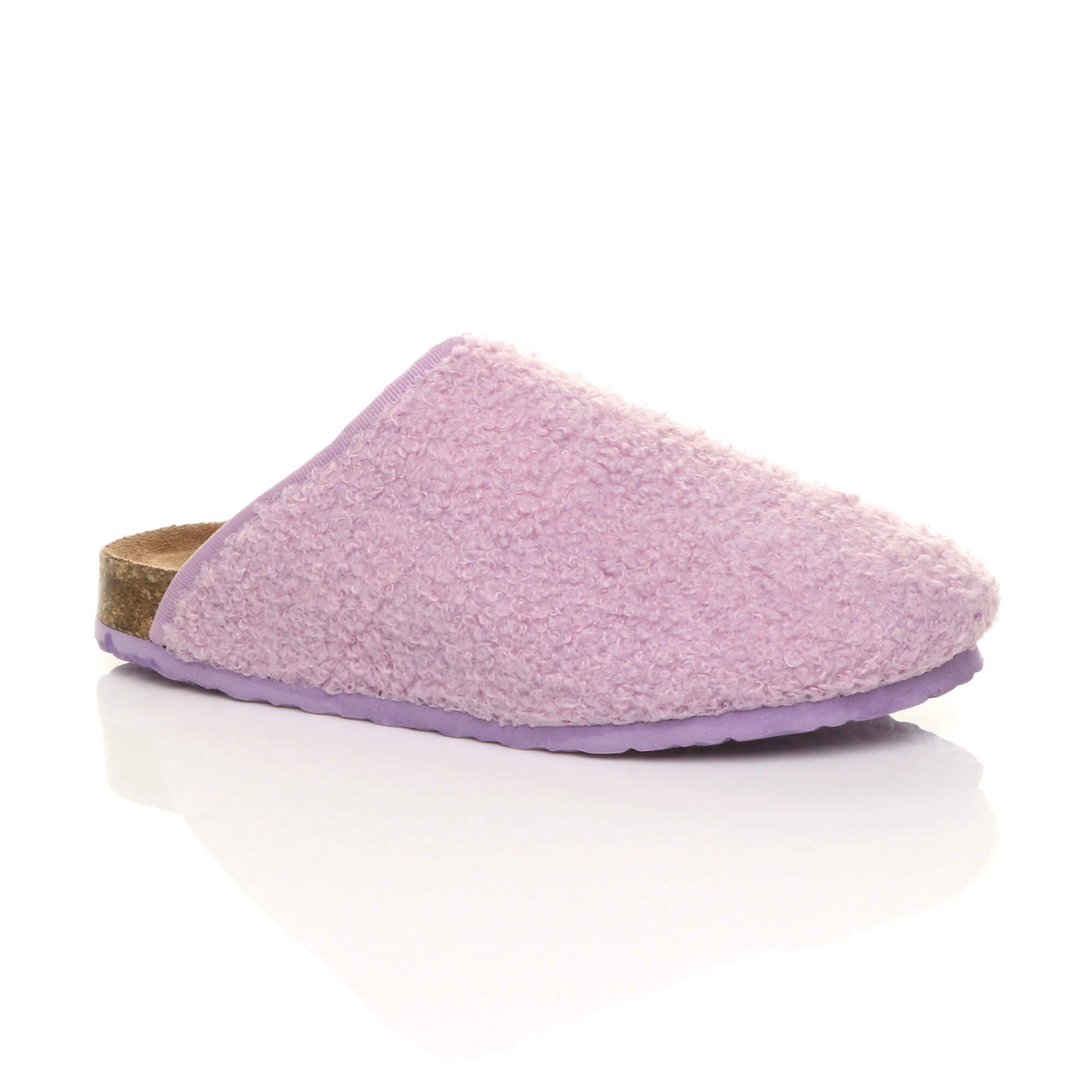 Тапочки-мулы на плоском каблуке AJVANI, фиолетовый мюли на плоской подошве bigote sotoalto цвет azul marino