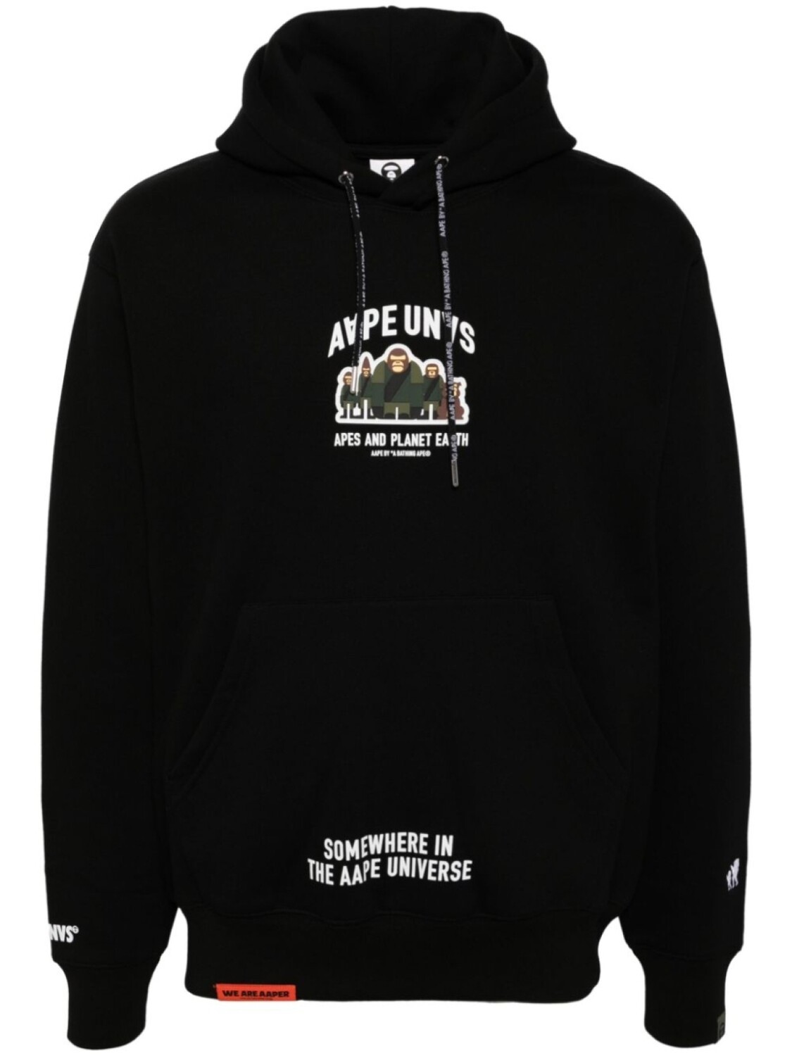 

AAPE BY *A BATHING APE худи с логотипом, черный