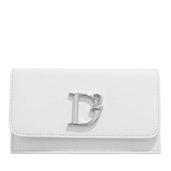 цена Кошелек d2 statement credit card holder Dsquared2, белый