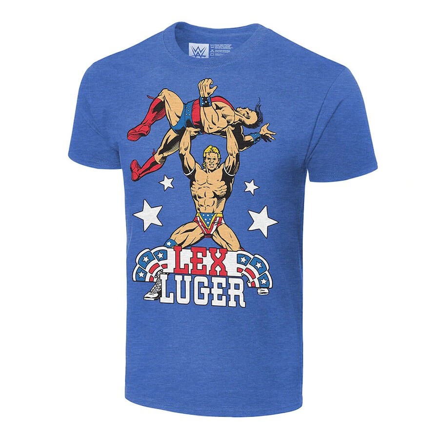 

Футболка с коротким рукавом WWE Authentic Lex Luger, синий