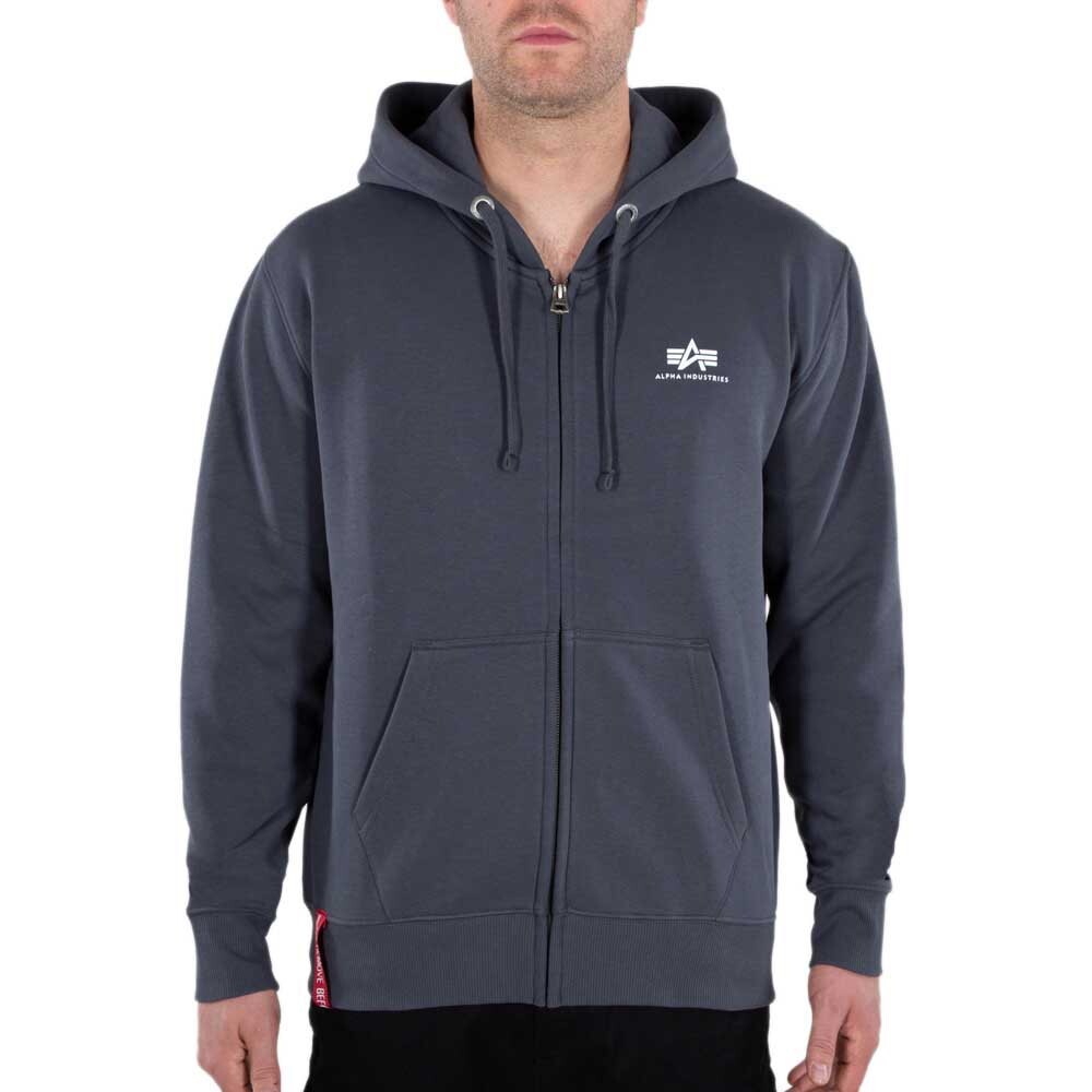 

Толстовка Alpha Industries Basic SL Full Zip, серый