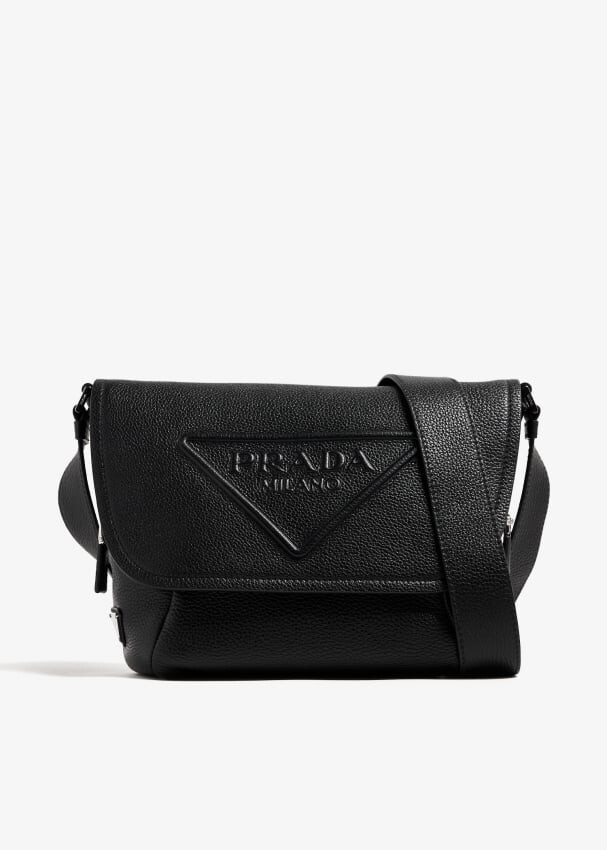 

Сумка через плечо Prada Leather, черный