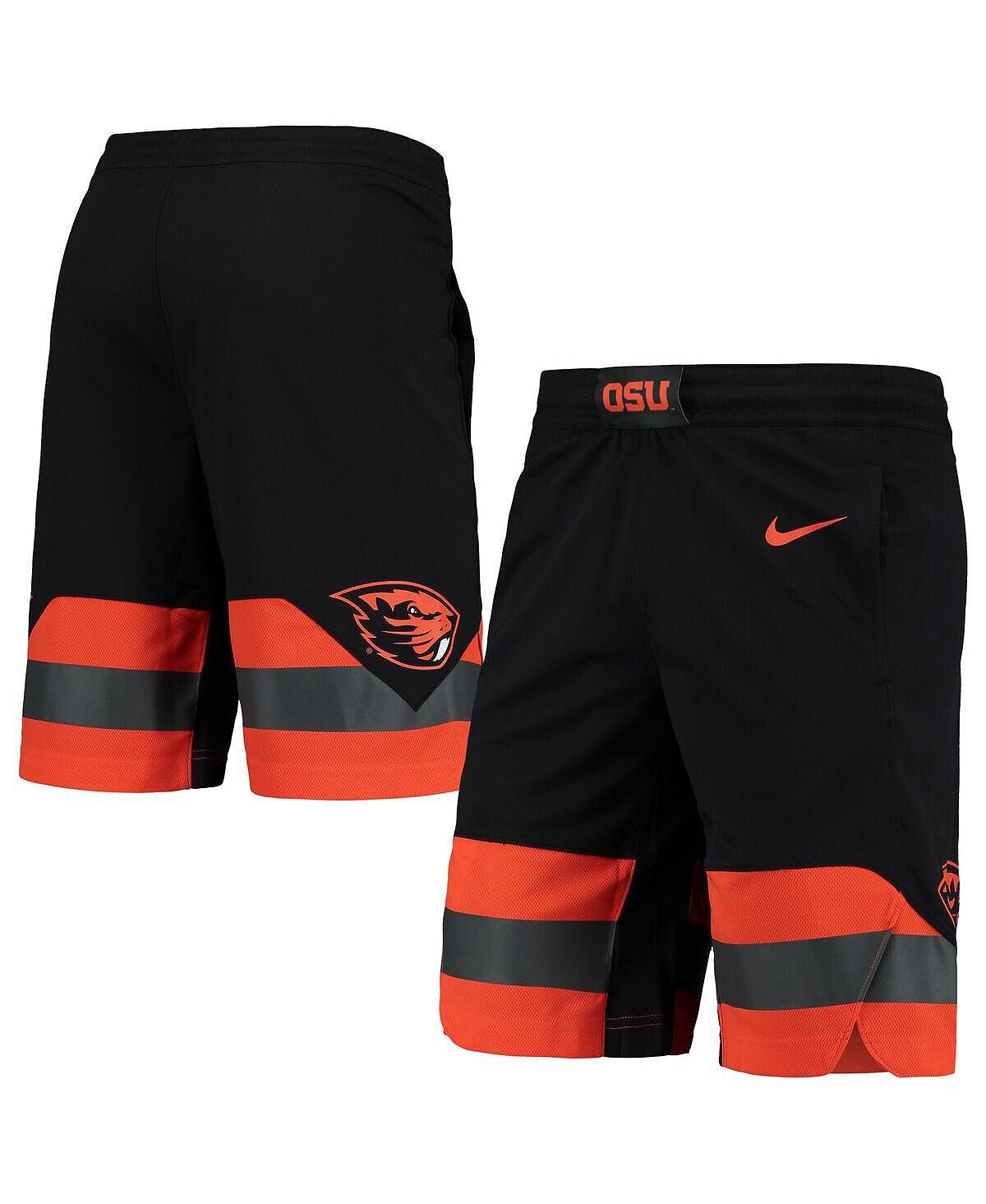 

Мужские черные баскетбольные шорты с логотипом команды Oregon State Beavers Nike