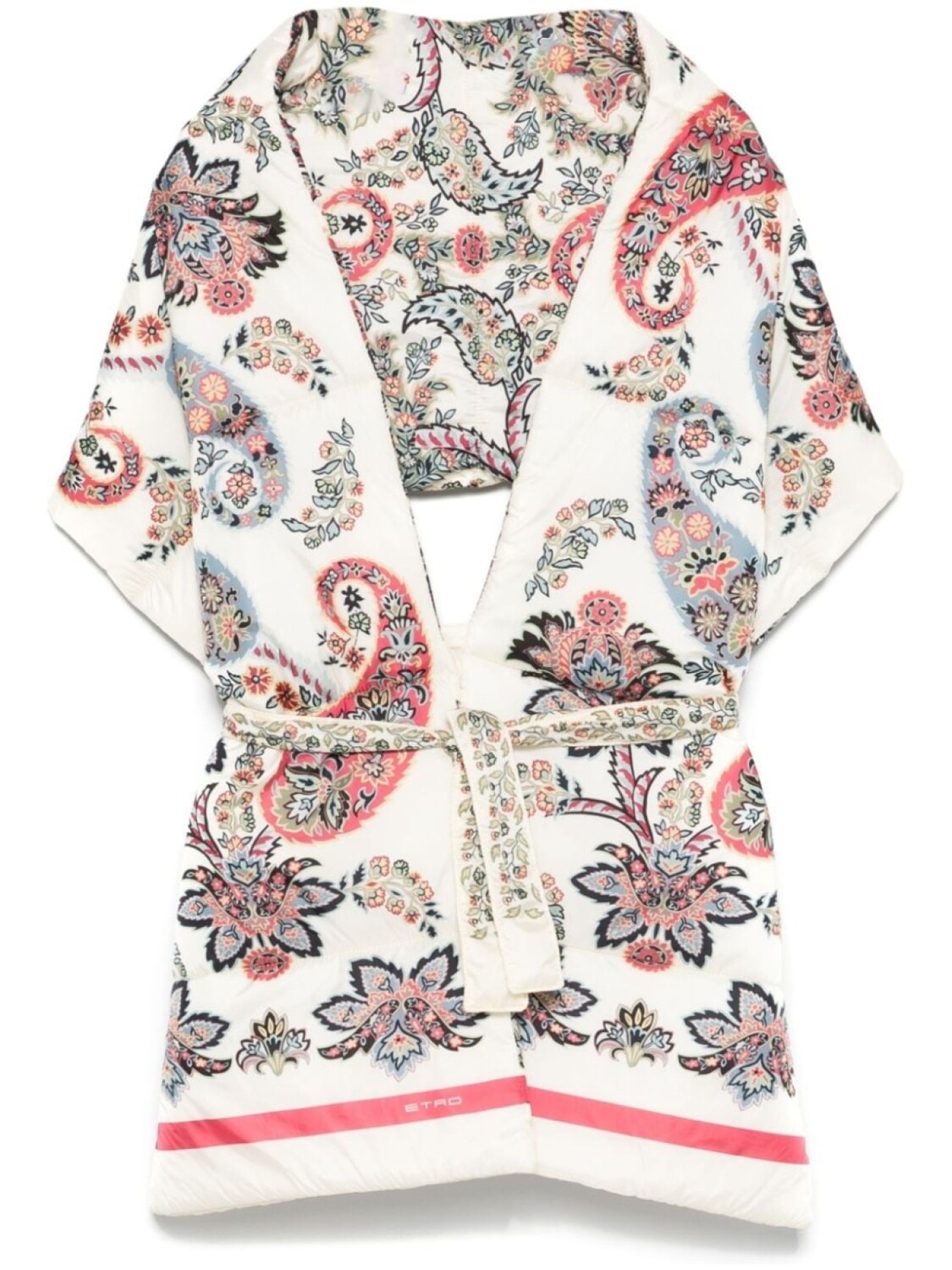 

Шарф с узором пейсли ETRO, серый