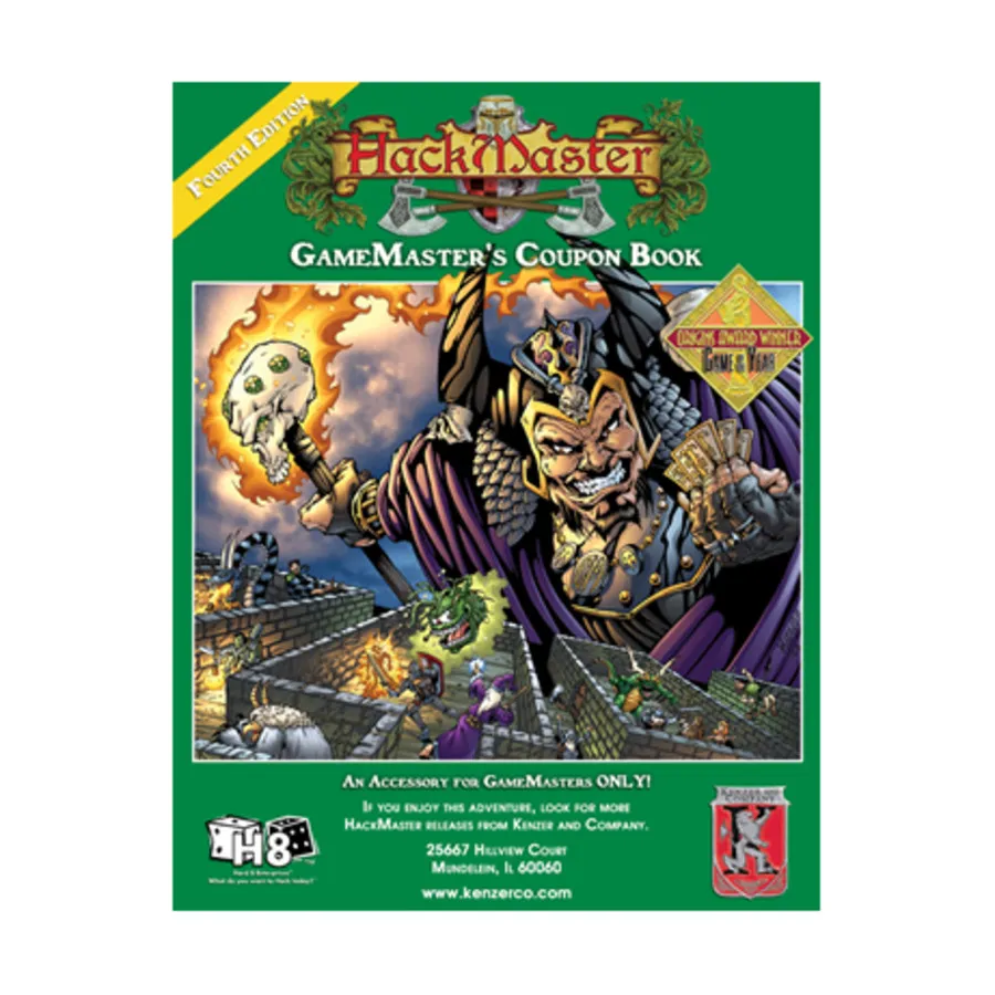 

Gamemaster's Coupon Book, HackMaster (4th Edition), мягкая обложка