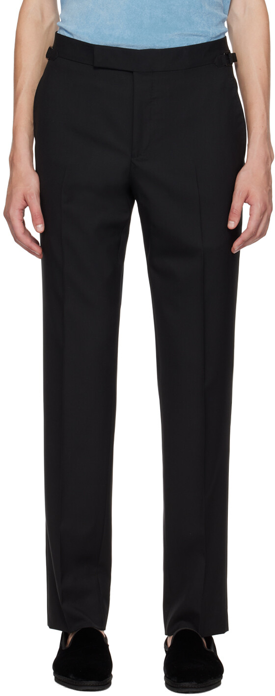 

Черные брюки со складками TOM FORD, Черный