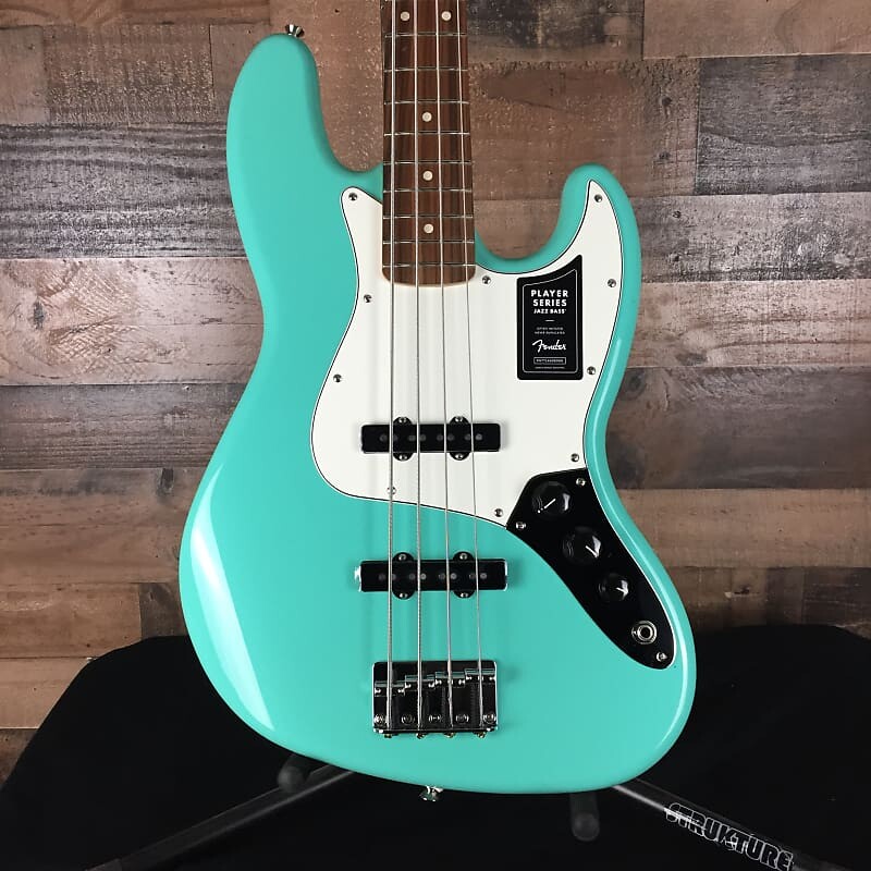 

Басс гитара Fender Player Jazz Bass Sea Foam Green, Pau Ferro, Free Ship, 541