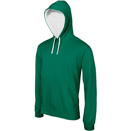 

Толстовка Kariban Hooded Contrastée, зеленый
