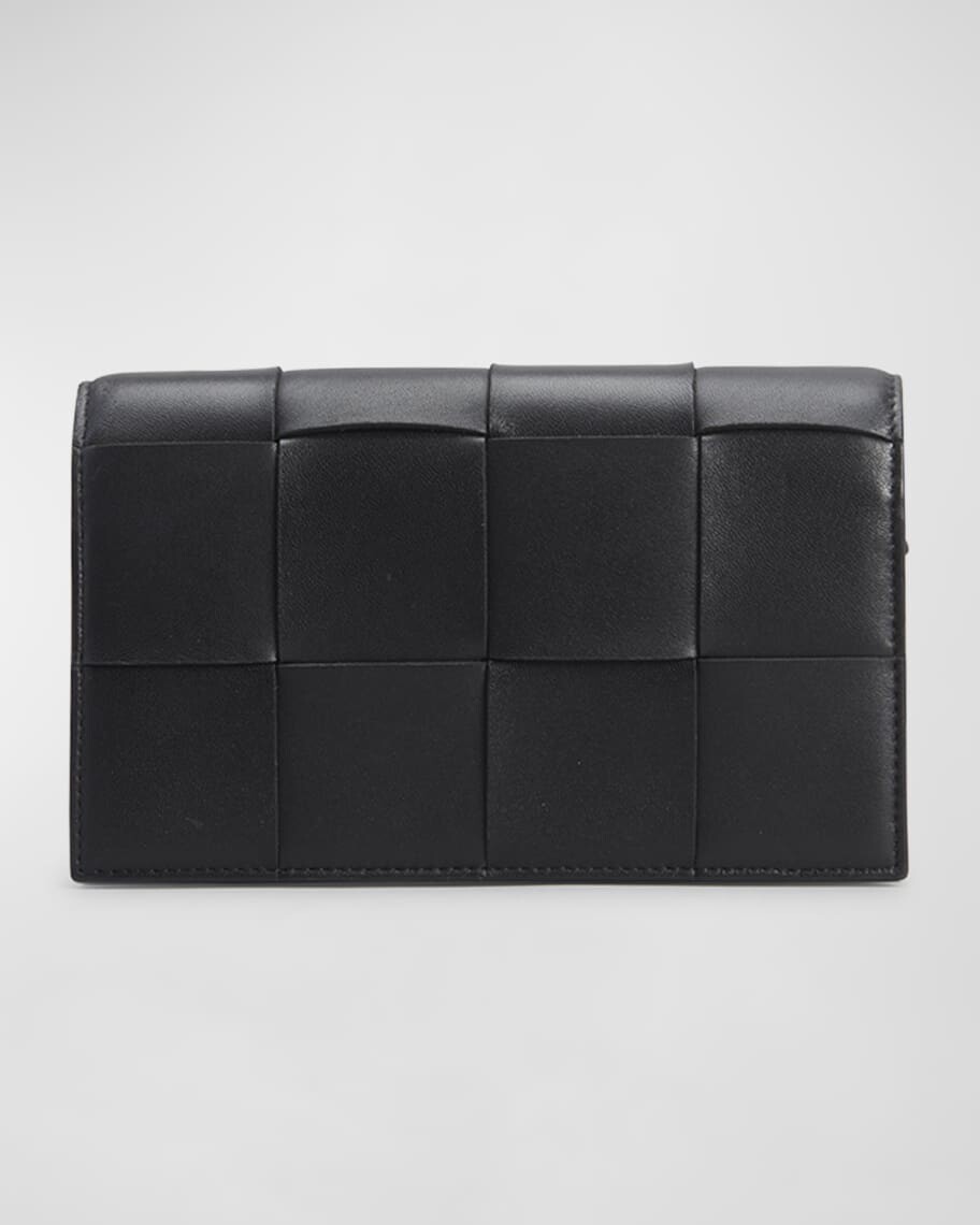 

Кожаный кошелек Intrecciato на ремешке Bottega Veneta