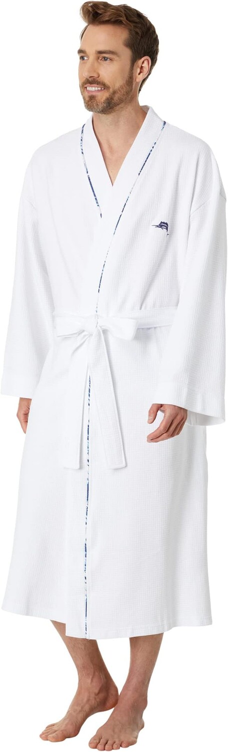 

Халат Marlin Logo Knit Waffle Robe Tommy Bahama, белый