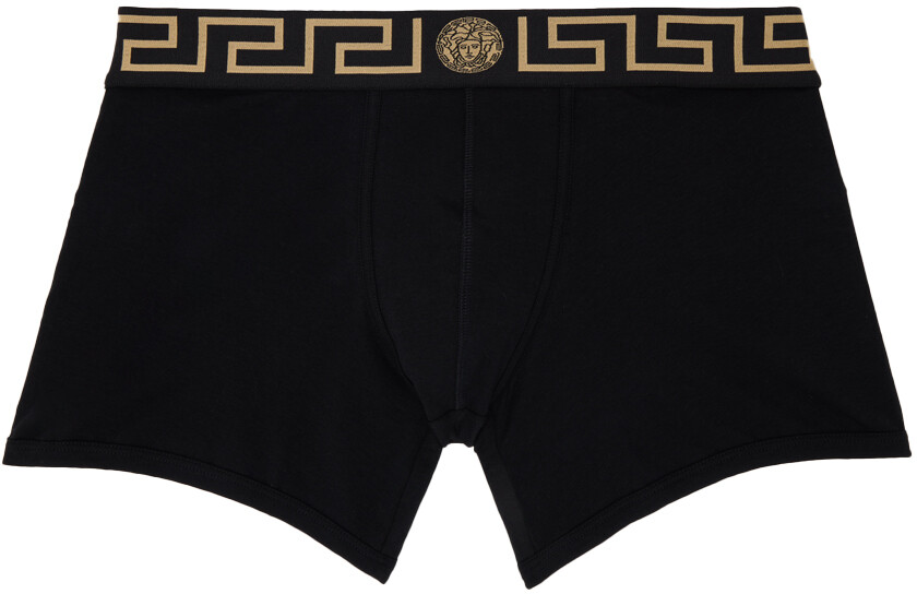 

Черные боксеры греческого цвета Versace Underwear