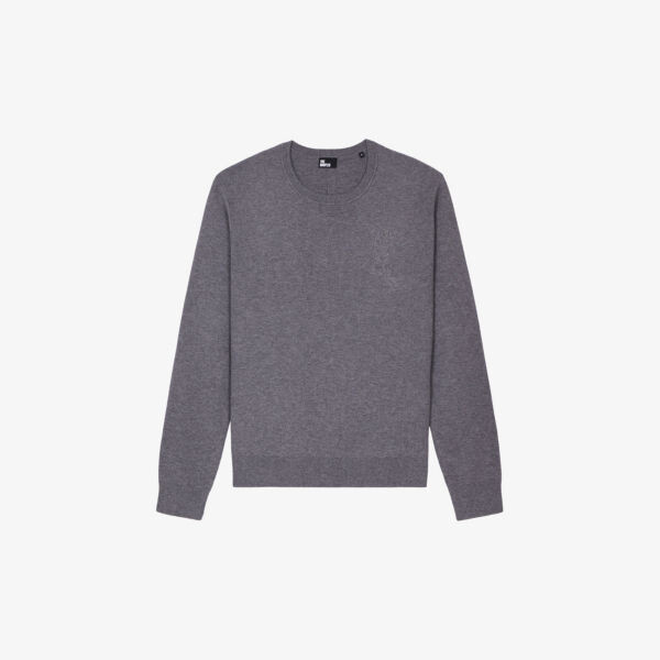 

Джемпер из смесовой шерсти с круглым вырезом The Kooples, серый